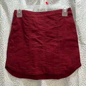 Altar’d State Burgundy Mini Skirt